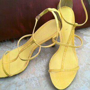 Ralph Lauren Yellow Strappy Sandles